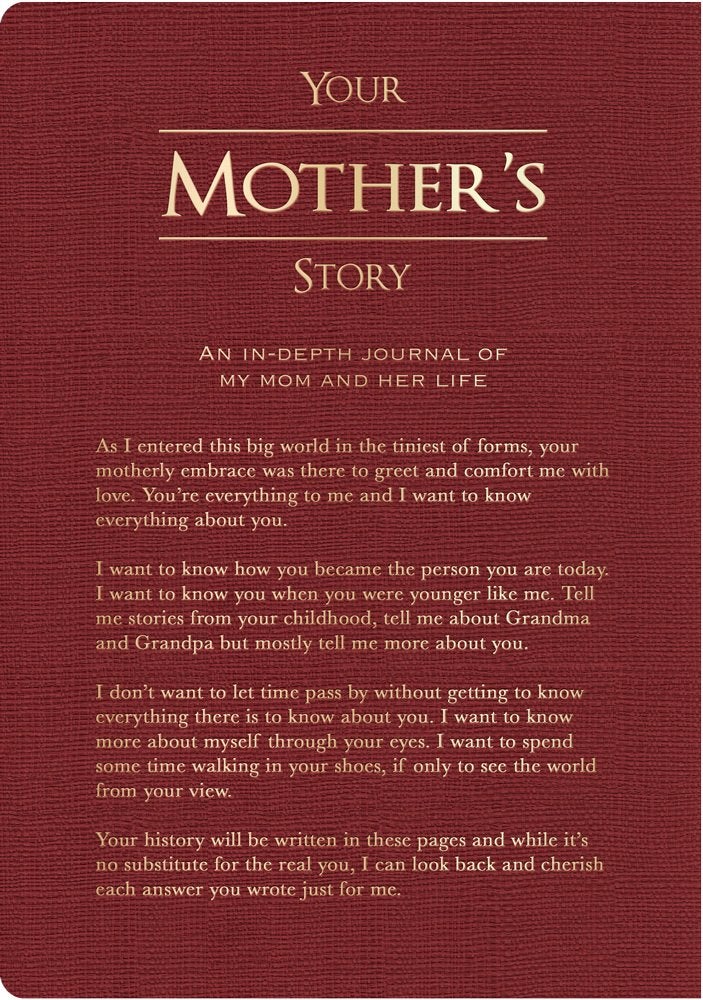Piccadilly Your Mother’s Story | Guided Family Journal | Inspirational Quotes & In-Depth Questions | 204 Pages, Model Number: 9781620091500 - Image 2