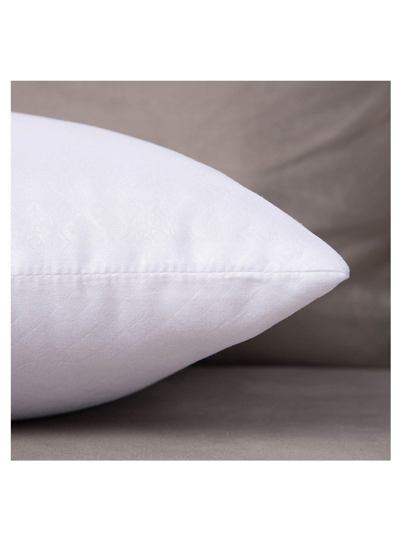 Bluejw - 4-Piece Hypoallergenic Feather Silk Cotton Filling Pillow Core Cotton White - Image 1