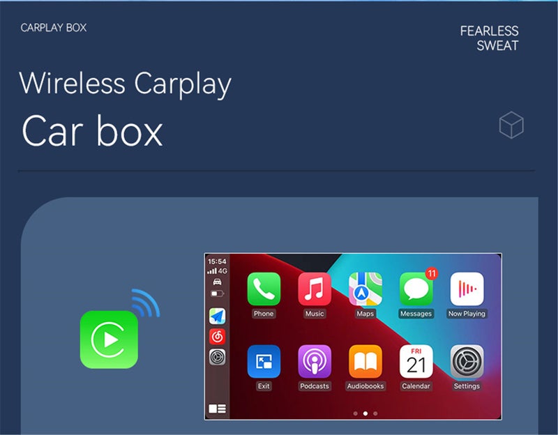 محول CarPlay اللاسلكي يحول CarPlay الأبل المُلكس إلى لاسلكي للأيفون والسيارة بمثقاب USB A/USB C، التحكم اللاسلكي، توصيل واستخدام فوري - Image 4