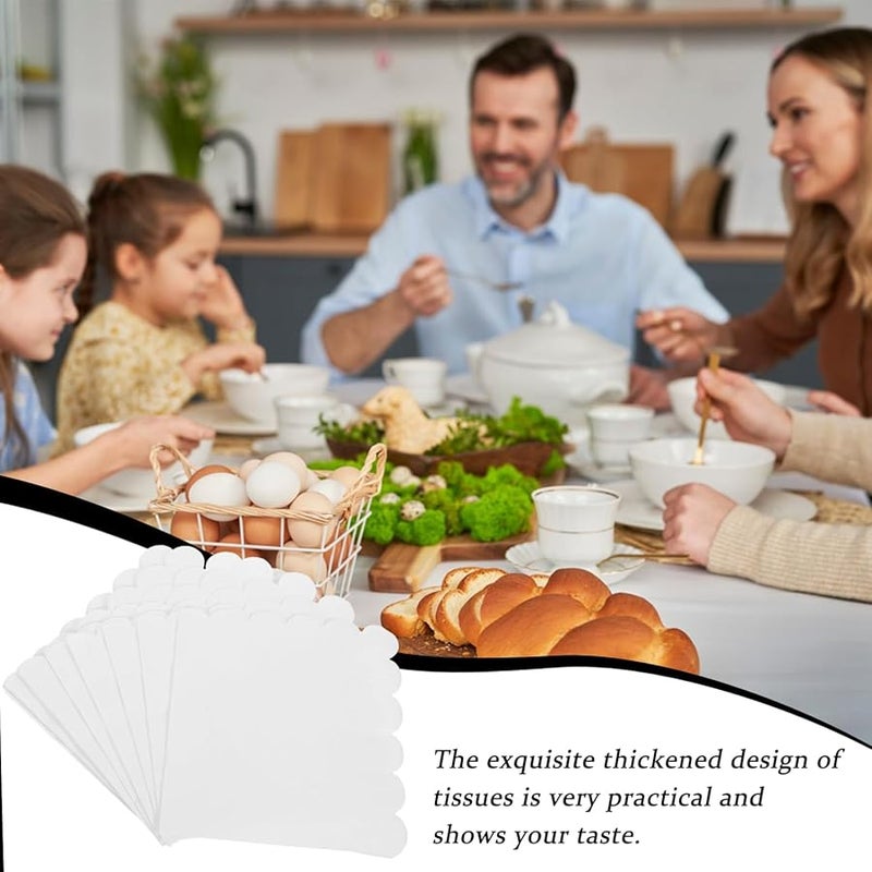 16 ورقة أنيقة مناديل ورقية زخرفية للعشاء لحفلات أعياد الميلاد والزفاف والفعاليات - Image 3