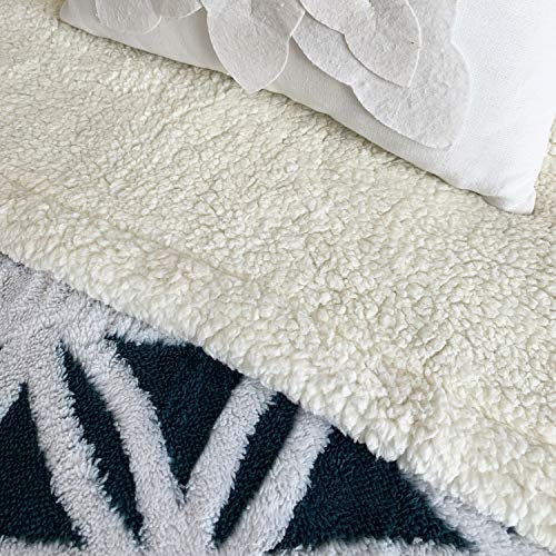 LOMAO Sherpa Fleece Blanket Fuzzy Soft Throw Blanket Dual Sided Blanket for Couch Sofa Bed (Navy, 71''x80'') - Image 4