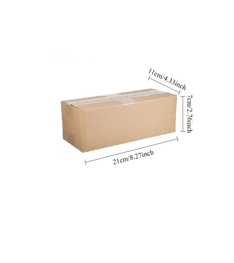 10 Brown Corrugated Cardboard Boxes 8.27x4.33x2.76 Inch For Shipping - Image 2