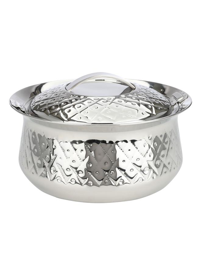 Maxima Steel Food Container 3.5 Liter Plaid Silver