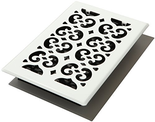 Decor Grates FSH610-WH Scroll Floor Register, 6-Inch by 10-Inch, White - Image 5