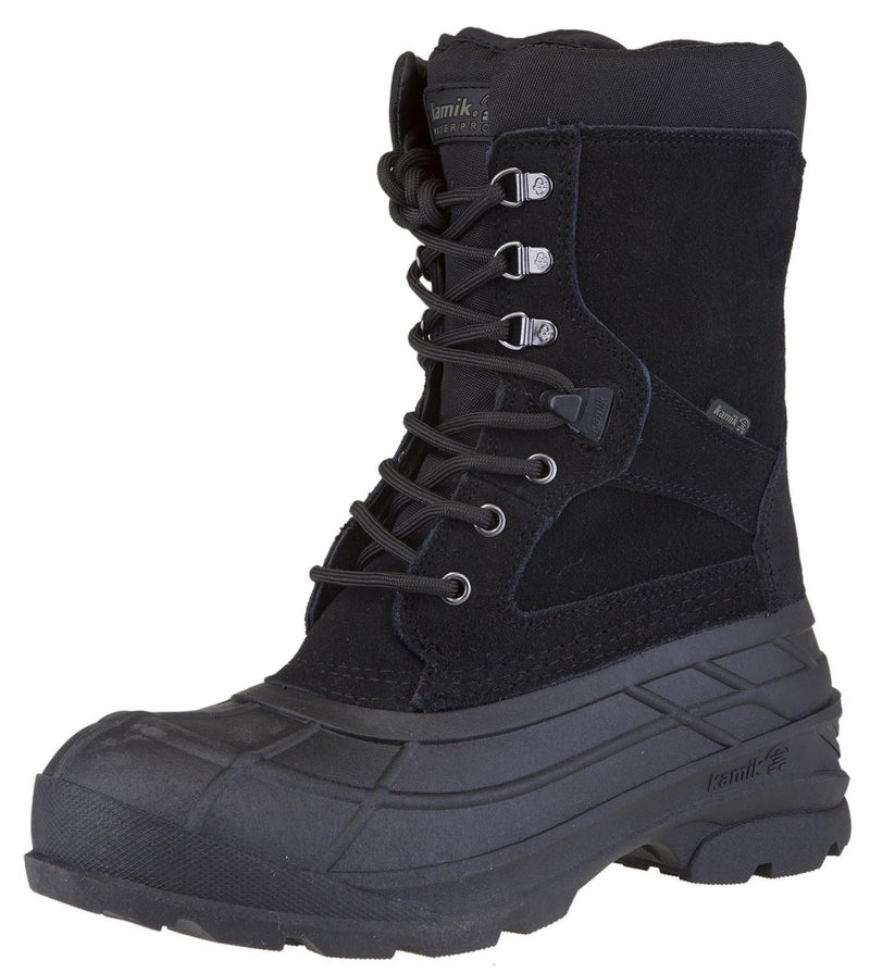 Kamik Men's Nation Plus Snow Boot, Black - 7 - Image 1
