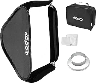 Godox GODOX Godox Softbox 80cm x 80cm Portable Collapsible Softbox with Quick Release Bowens Mount Speedring Adapter for - Image 1
