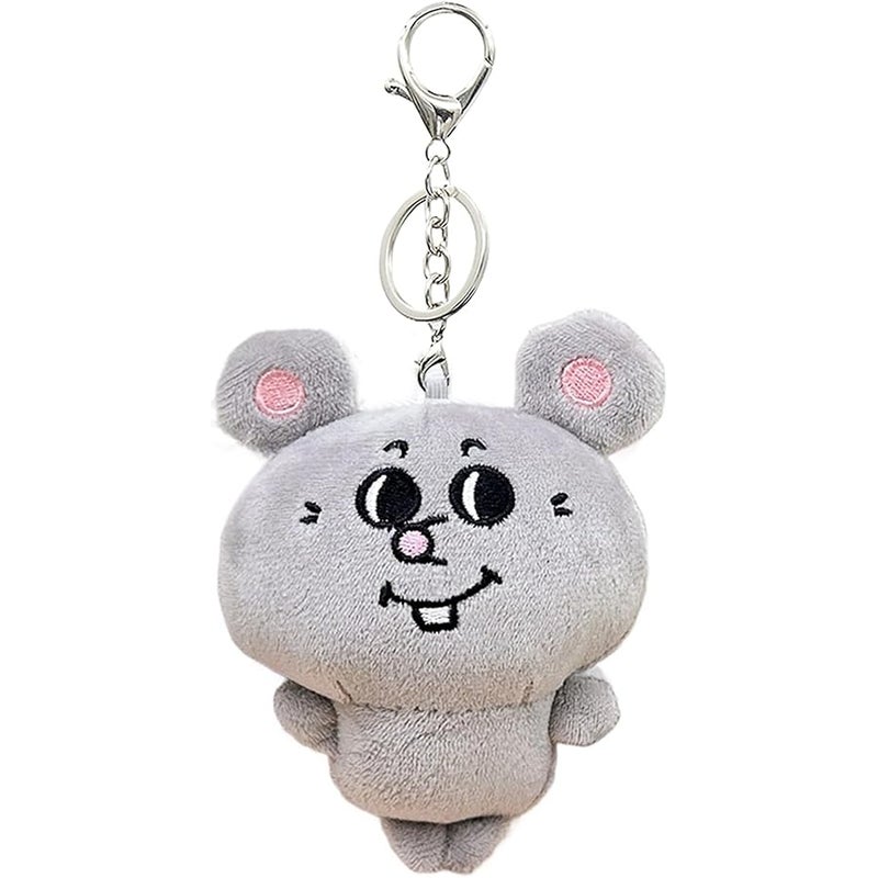 Miokkley Cute Mouse Plush Keychain for Backpack, Kawaii Rat Bag Charms Accessories for Handbags Purse 4.5” Inch - Image 1