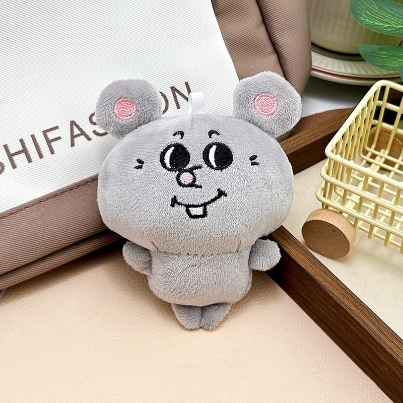 Miokkley Cute Mouse Plush Keychain for Backpack, Kawaii Rat Bag Charms Accessories for Handbags Purse 4.5” Inch - Image 3