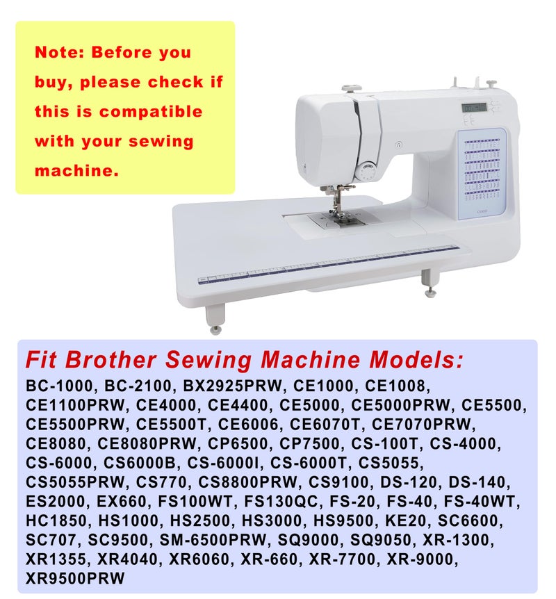 StitchTech Sewing Machine Extension Table for Brother DS140, SC9500, CE5500 - Image 2