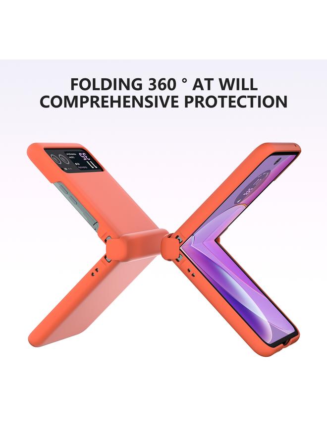 S-TOP Case For Motorola Razr 40 3 in 1 Skin Feel PC Phone Case with Hinge - Image 3