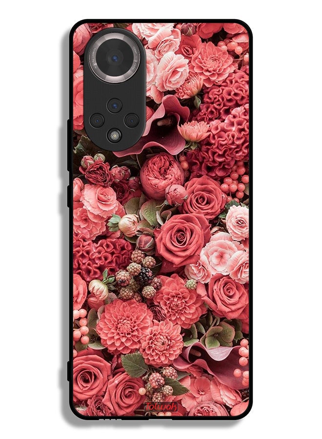 Tolwak Honor 50 Protective Case Cover Peach Roses - Image 2