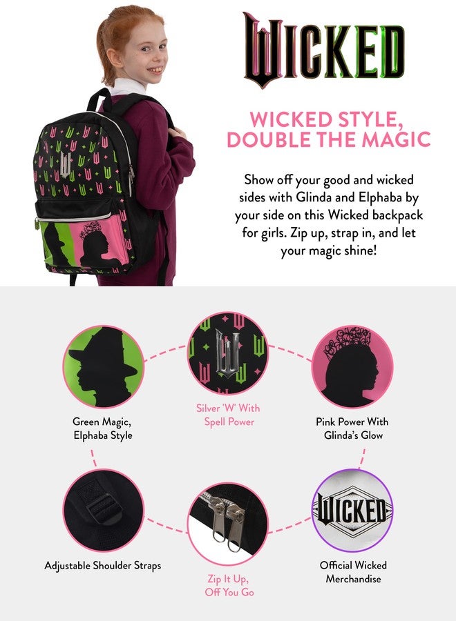 wicked Backpack, Glinda And Elphaba Girls Backpack, Girls Bag For School, Cool Bag For Kids - Image 4