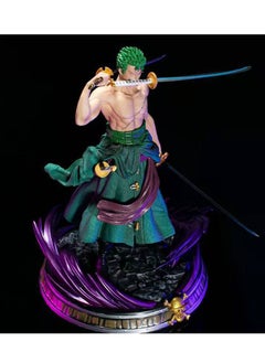 General One Piece Anime Figure GK Dream Zoro Three Swords Double Head Scene Statue Boxed Figure Give Children, Friends, Family Gifts  - Image 4