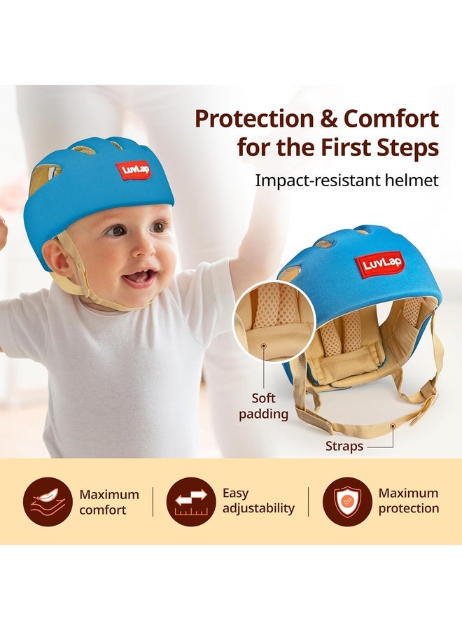 Luvlap Baby Safety Helmet - Essential Safety Gear for 6+ Months to 3 Years | Toddler Head Protector | Secure Fit & Comfort | Appealing Design | Lightweight | Proper Air Ventilation, Sky Blue - Image 2