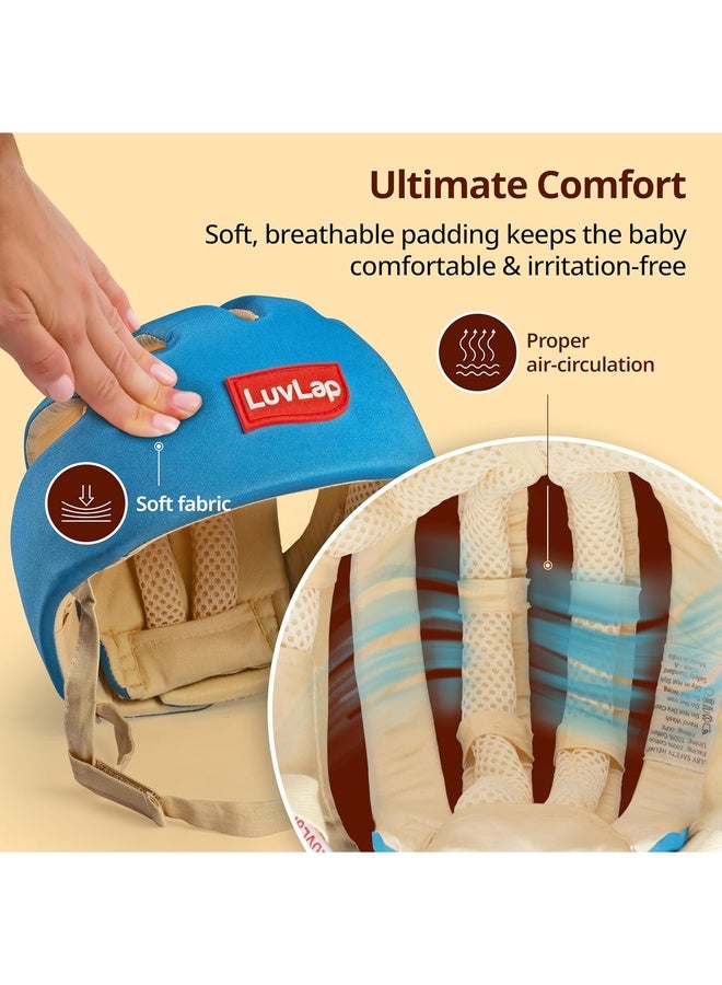 Luvlap Baby Safety Helmet - Essential Safety Gear for 6+ Months to 3 Years | Toddler Head Protector | Secure Fit & Comfort | Appealing Design | Lightweight | Proper Air Ventilation, Sky Blue - Image 5