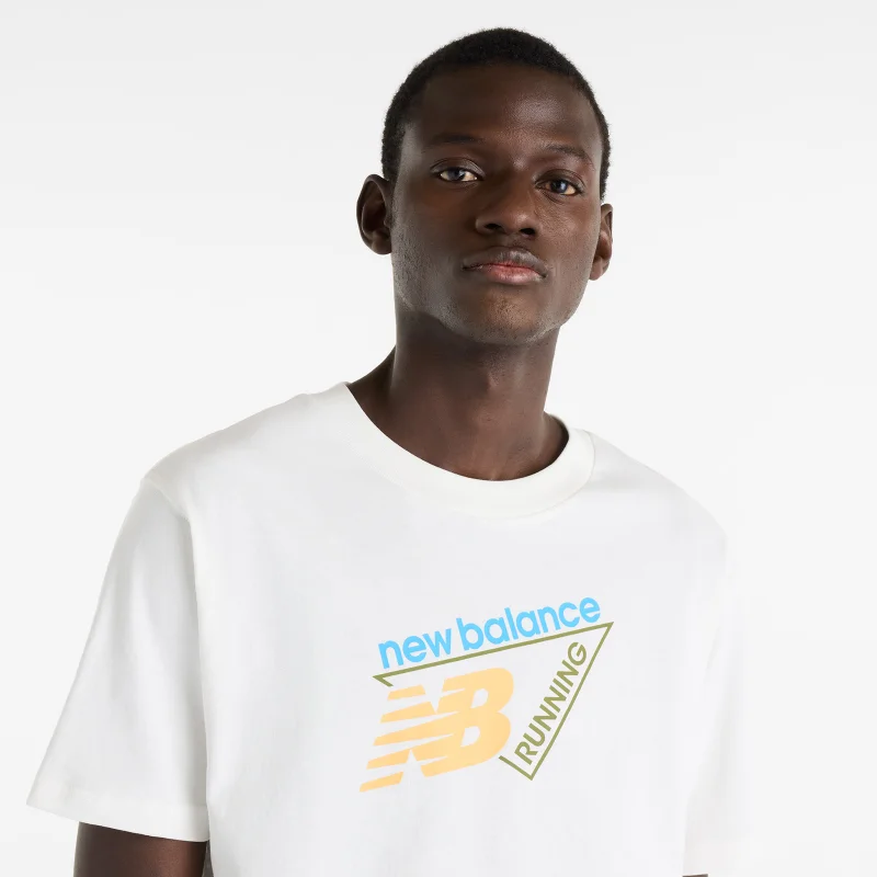 New Balance Sea Salt Men's Classic Tri-Logo T-shirt for Men | Best Price UAE