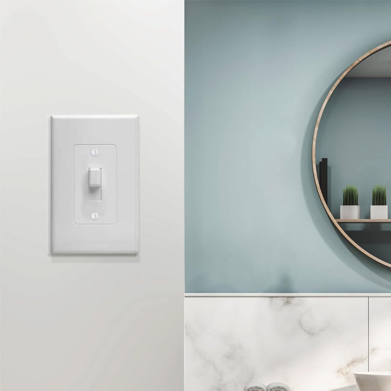 TayMac 2670W Revive Device Wall Plates 1-Gang Masque Decorator Cover, White - Image 3