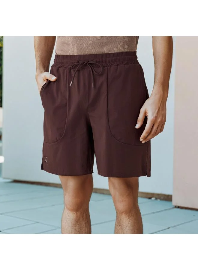 ADOT by Splash Regular Fit Shorts with Drawstring Closure