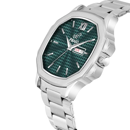 PIRASO PS3027 Square CASE Watch for Men (Turquoise) - Image 2