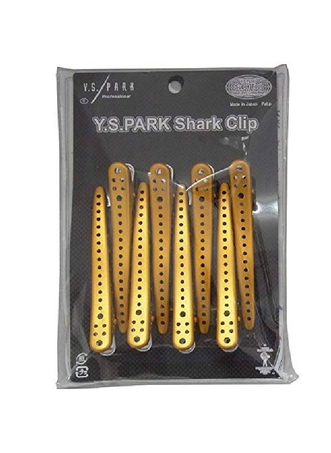 Y.S.Park Ys Park Clip Shark Gold Metal 8 Pieces  - Image 1
