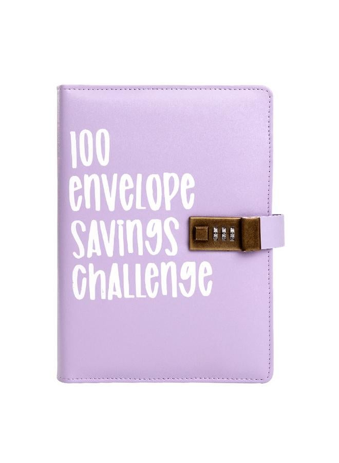Cross-border 100 Envelope Challenge 100 Notepad Password Lock Hand Ledger Loose-leaf Savings. - Image 1