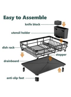 Dish Drying Rack, Stainless Steel Multifunctional Dish Drying Rack Used Over Sink, in Sink & on Countertop, with Drainage, Rustproof Kitchen Dish Drying Rack with Removable Cutlery Holder - pzsku/Z37F8D20BD9D8E9E772B5Z/45/_/1686896743/6147b04f-ebf4-456a-a731-0aea9bc9bd56