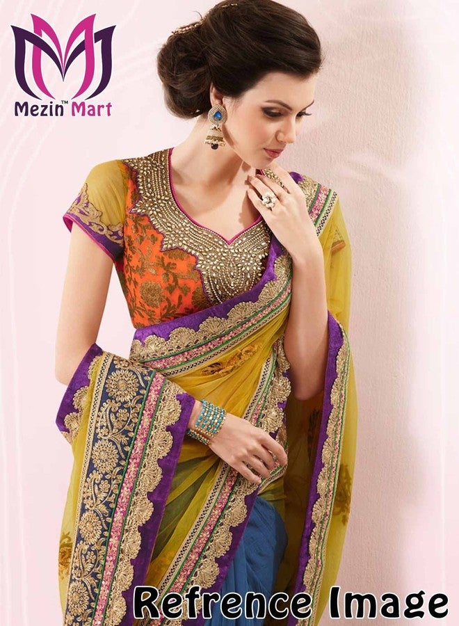 Mezin Gota Patti Zigzag Pankh Lace Trimmings Ribbon Festival Bridal Dupatta Lehenga, Saree, Anarkali, Indian Sari Border (Pearl Mate), Brown - Image 5