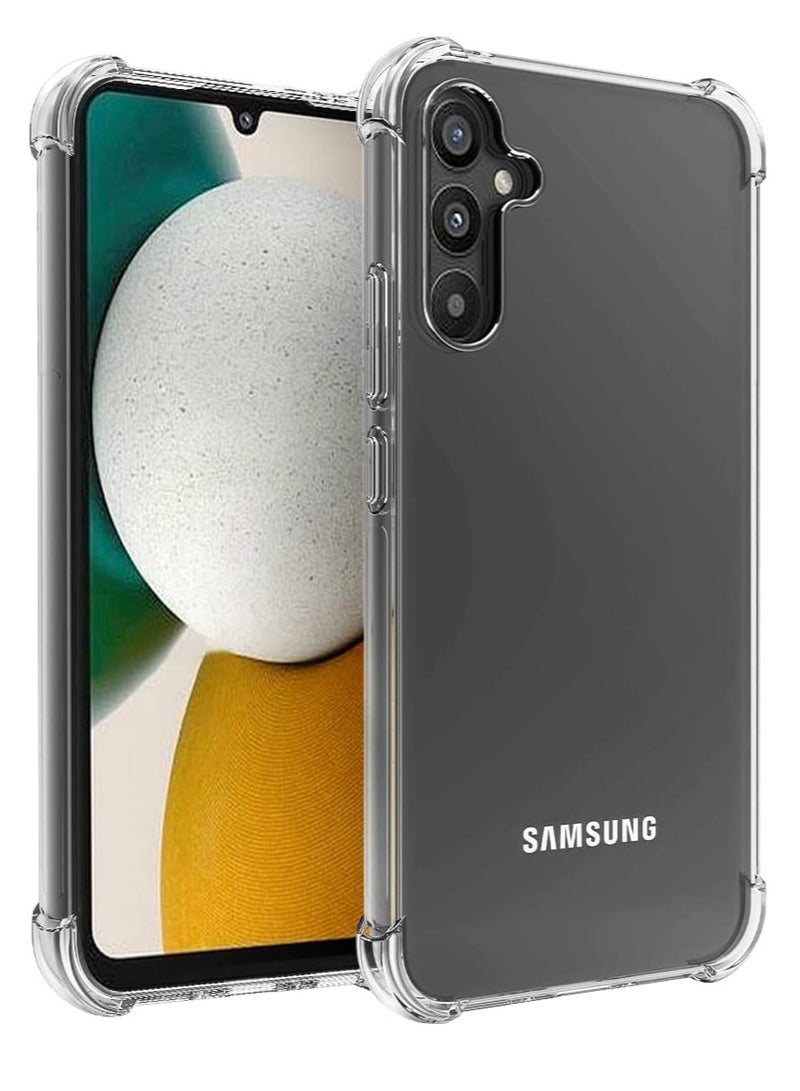 DUSALA Samsung Galaxy A34 5G Case Clear Girls Women Boys Reinforced Corners TPU Shock-Absorption Flexible - Image 1