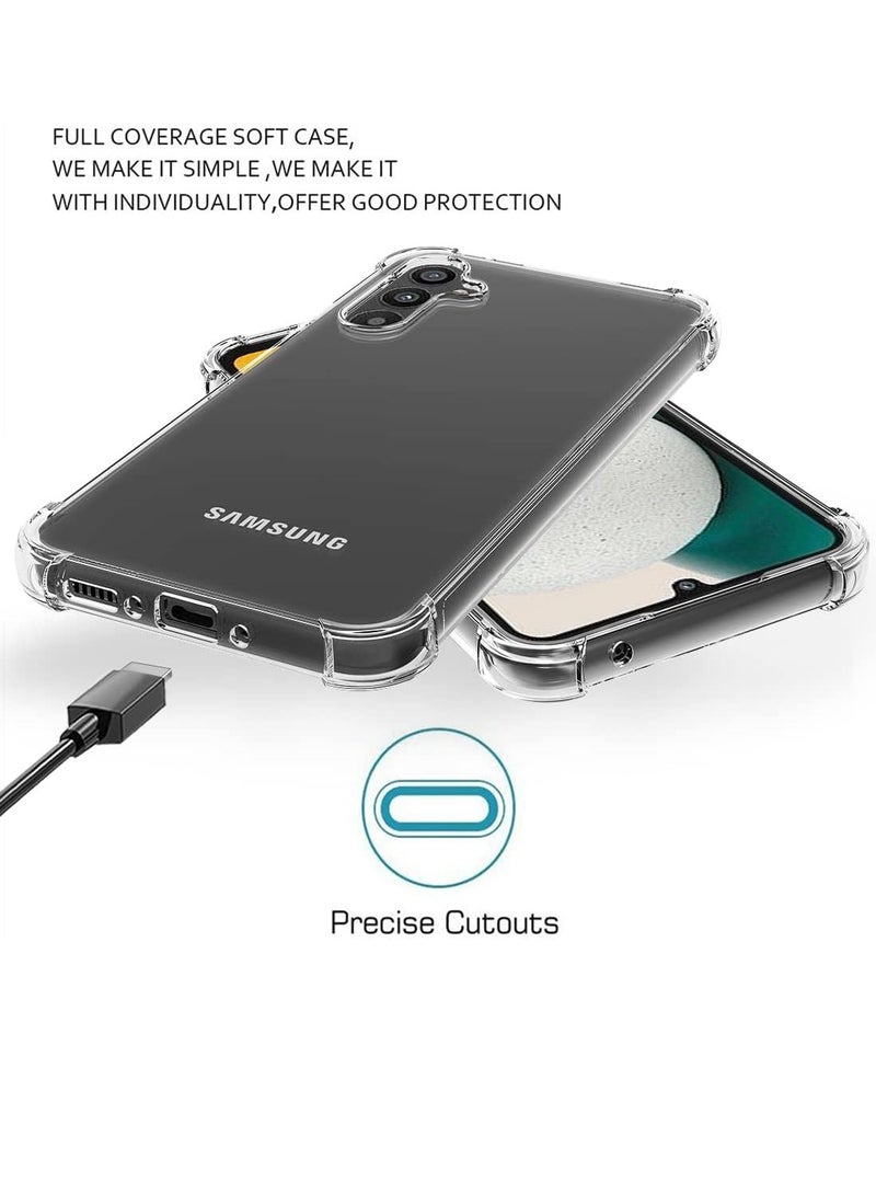 DUSALA Samsung Galaxy A34 5G Case Clear Girls Women Boys Reinforced Corners TPU Shock-Absorption Flexible - Image 4
