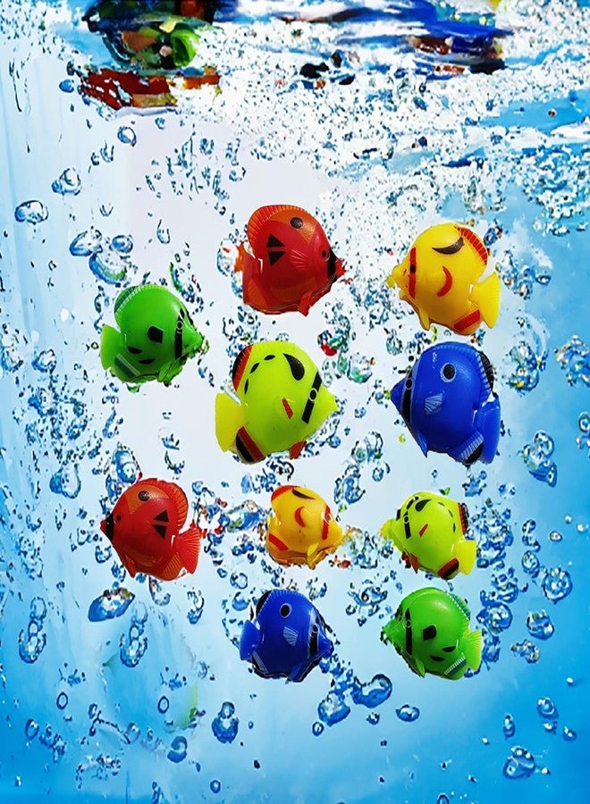 BITONA® 10 Piece Artificial Plastic Fish for Decorating Aquarium Fish Tank (10 pc) - Image 1