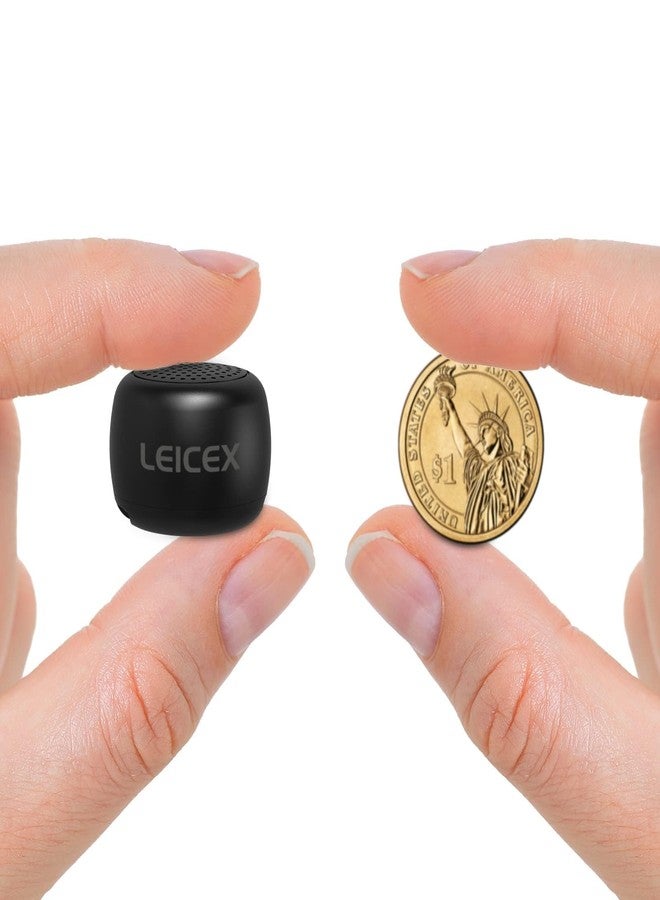 LEICEX Mini Bluetooth Speaker, Small Tiny Portable Bluetooth 5.0 Speakers Perfect for Outdoor Indoor(Black) - Image 1