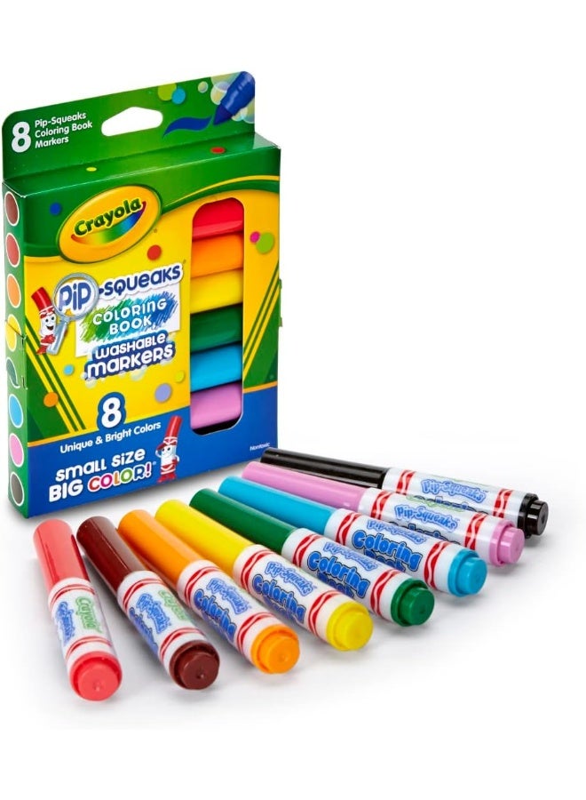 Crayola أقلام ماركر قابلة للغسل من كرايولا بيب-سكوكس، متعددة الألوان، Cy58-8704 - Image 1