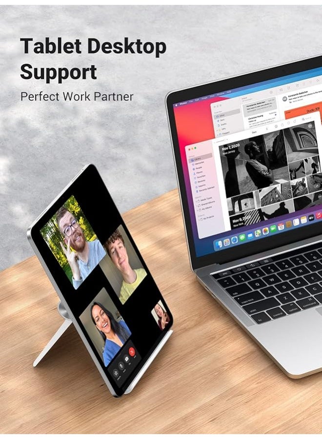 Adjustable Tablet & Phone Stand – Foldable, Portable Desk Holder – Ideal for Video Calls, Watching & Daily Use - Image 1