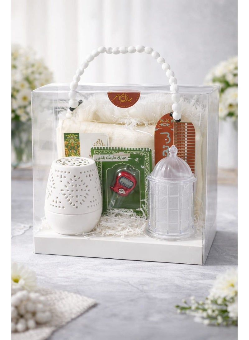 Islamic Ramadan Gift Set – Pack of 6 with Tasbih, LED Lantern & Digital Tasbeeh Counter - Image 2