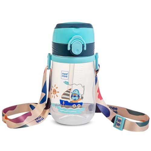 Mee Mee Kid's Trainer Sippy Cup | Leakproof Sipper for Toddlers | Dual Handle for Easy Grip | Non -Toxic, Lightweight & BPA Free, Light Blue (240 Ml) - Image 1