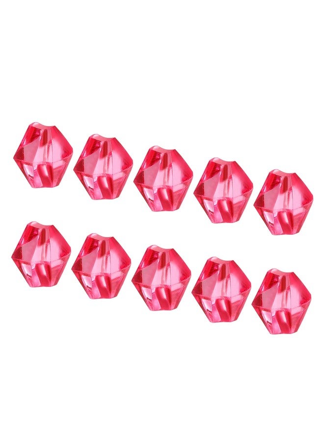 PATIKIL 14x11mm Fake Ice Rocks Cube, 1 Pack (447Pcs) Acrylic Irregular Crushed Crystal Rock Fake Diamond for Home Wedding Decor Photography Props, Dark Pink - Image 1
