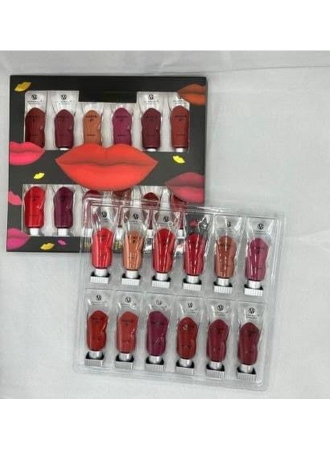 MVM Enterprise Lip gloss 3 in 1 Lip Eyes and Cheeks Tint Stain Lip Glaze,Velvet Matte Mini Liquid Lipstick, Hydrating Moisturizing Long-Lasting Non-Stick Cup Lip Gloss for women, girl (1 pack)