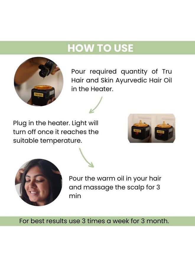 TRU HAIR TRU HAIR Herbal Hair Oil with Tru Heater 110ml  - Image 4