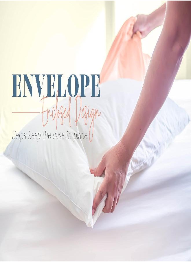 Elegant Comfort - Elegant Comfort Solid Pillowcases 1500 Thread Count Egyptian Quality - Easy Care, Smooth Weave, Wrinkle and Stain Resistant, Easy Slip-On, 2-Piece Set, King Pillowcase, Taupe - Image 1