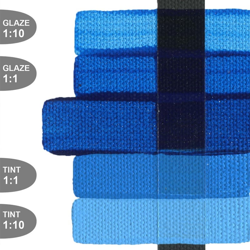 Golden Fluid Acrylics - Phthalo Blue (Green Shade) - 4 oz Bottle - Image 2