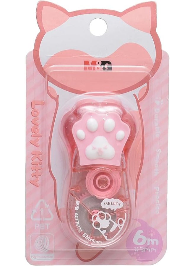 M&G Lovely Kitty Correction Tape, 6m x 5mm Cute Design for Clean Writing Fixes - Image 4
