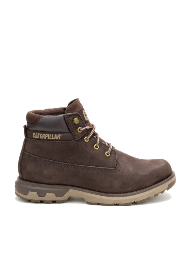 CATERPILLAR CAT Pursue Men’s Boot – Lightweight, Cushioned, Durable Everyday Leather Boot – Dark Brown - Image 1