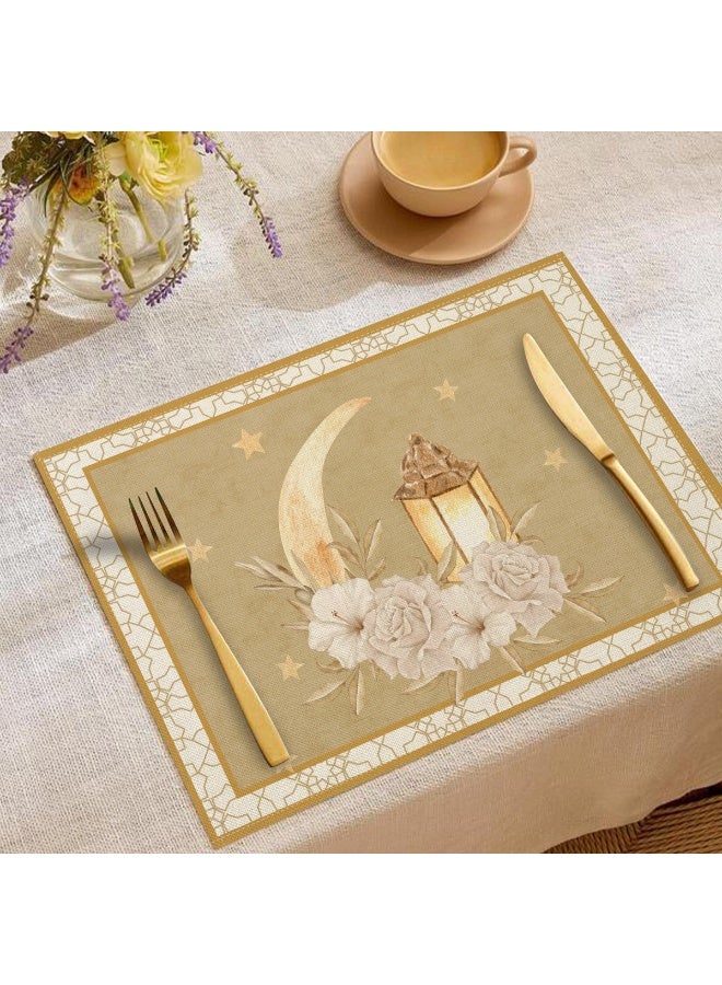 Nariele Moon Oil Lamp Printed Linen Kitchen Utensils Anti Scalding And Thermal Insulation Mat - Image 1