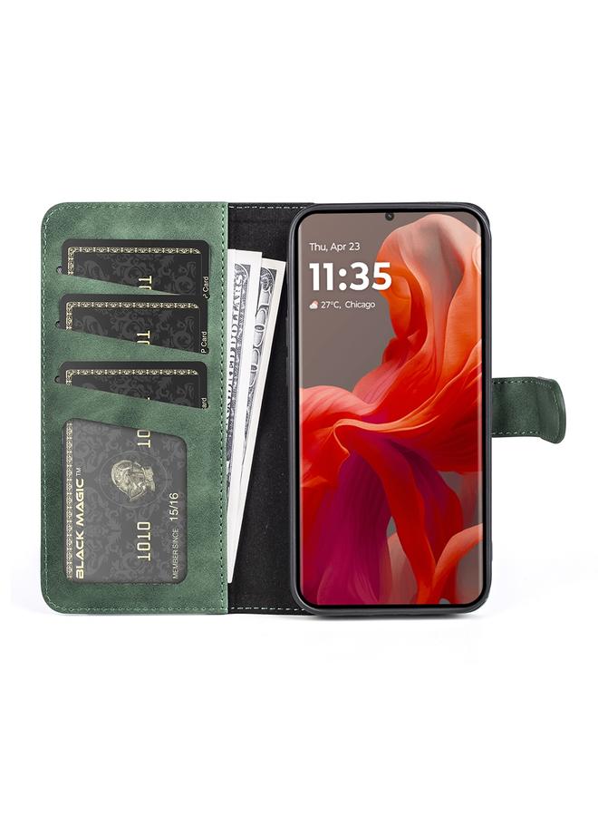 اس-توب جراب لهاتف Motolora Moto G85 5G جراب هاتف جلدي قابل للطي أفقيًا بخياطة - Image 3