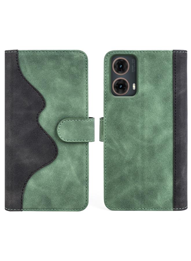 اس-توب جراب لهاتف Motolora Moto G85 5G جراب هاتف جلدي قابل للطي أفقيًا بخياطة - Image 2