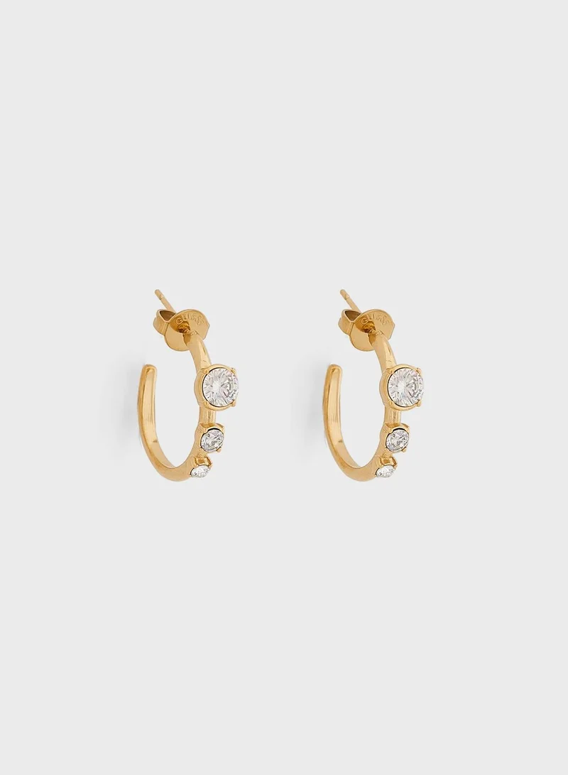 GUESS Sunburst Hoop Earrings