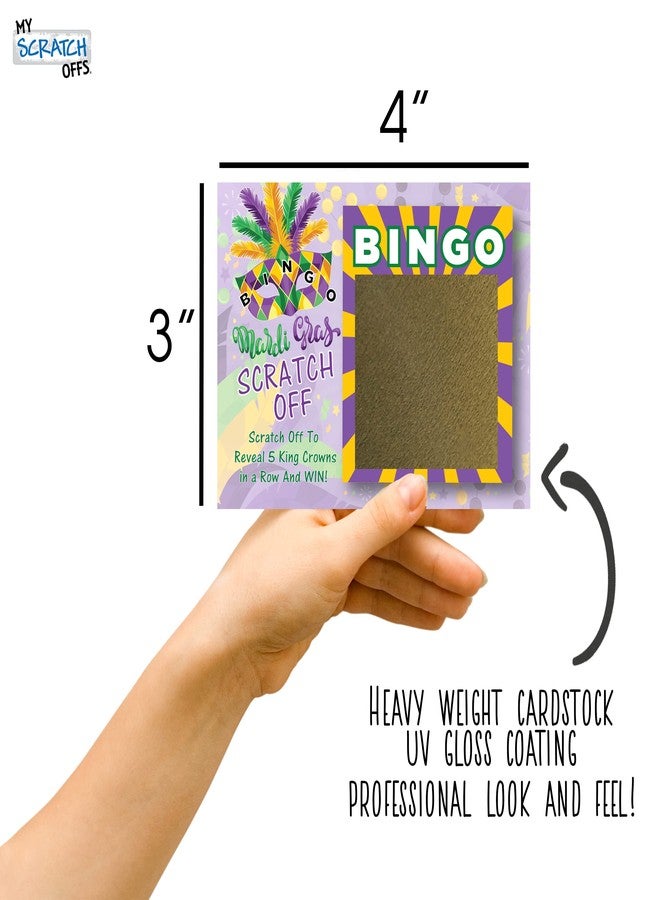 My Scratch Offs 26 Pack Mardi Gras Bingo Scratch Off Cards are Perfect for Fun Games & Party Favors - Image 3