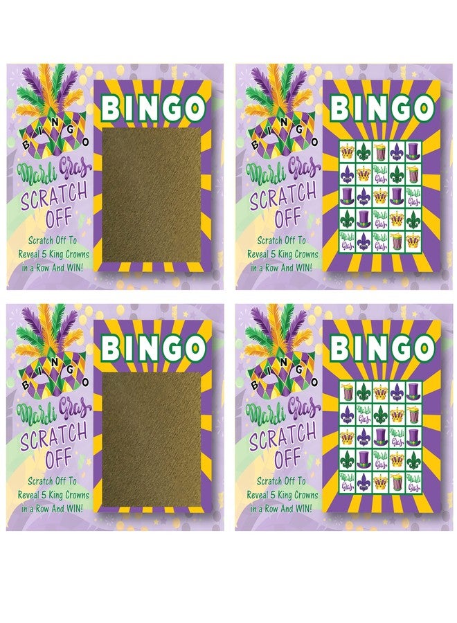 My Scratch Offs 26 Pack Mardi Gras Bingo Scratch Off Cards are Perfect for Fun Games & Party Favors - Image 2