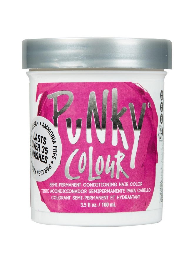 Punky Flamingo Pink Semi Permanent Hair Color, Conditioning Vegan Hair Dye, Non-Damaging Formula, PPD & Paraben-Free, Long-Lasting Vibrant Pink Hair Color, Up to 40 Washes, Hair Care, 3.5 oz - Image 1
