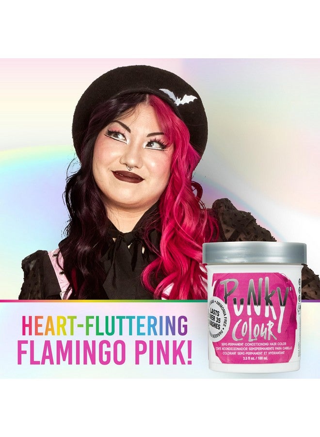 Punky Flamingo Pink Semi Permanent Hair Color, Conditioning Vegan Hair Dye, Non-Damaging Formula, PPD & Paraben-Free, Long-Lasting Vibrant Pink Hair Color, Up to 40 Washes, Hair Care, 3.5 oz - Image 3